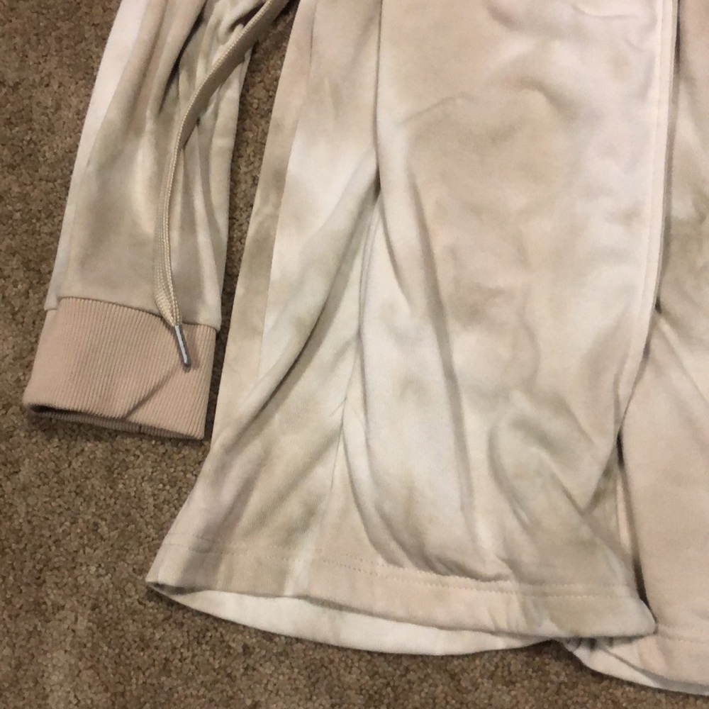 BAGATELLE NWT French terry draped tie dye wrap cardigan E5 - Picture 3 of 9